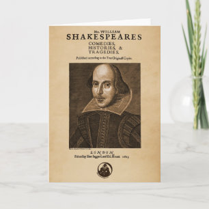 Voor Stuk aan het Eerste Folio van Shakespeare Kaart