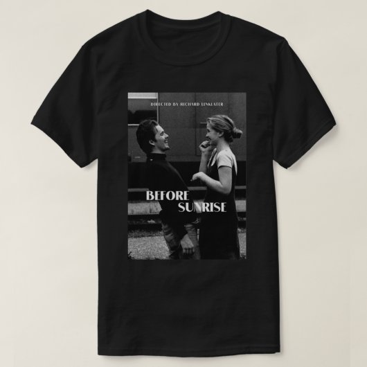 Voor Sunrise Sunset Midnight Richard Linklater J T-shirt (Design voorkant)