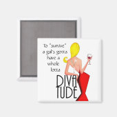 Voor Survive-Gal moet je een hele Lotta DIVAtude h Magneet (Voorkant / Achterkant)