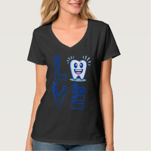 voor tandheelkundige assistent-arts of personeelsl t-shirt
