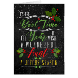 voor tante Best Time of Year Kerstmis