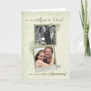 Voor tante en oom op _de verjaardag-Aangepast Toen Kaart