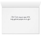 voor tante op paasroze Tulip Garden (Binenzijde Horizontaal (Onderkant))