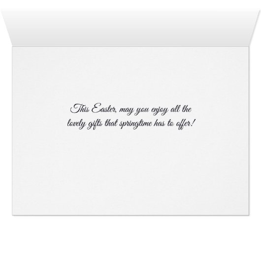 voor tante op paasroze Tulip Garden (Binenzijde Horizontaal (Onderkant))