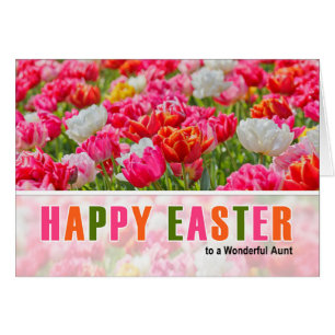 voor tante op paasroze Tulip Garden