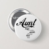Voor tante ronde button 5,7 cm (Voorkant /achterkant)