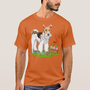 Voor Terrier Dog Easter Egg Hunting Bunny for Terr T-shirt