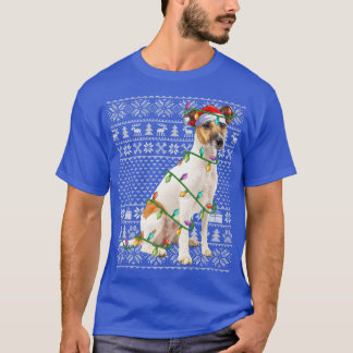 Voor Terrier Hondenliefhebber Santa Hat Ugly Fo Te T-shirt