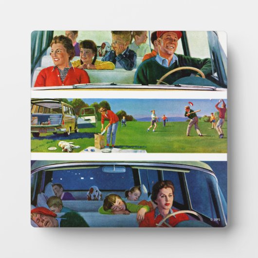 Voor, tijdens en na picknick fotoplaat (Voorkant)