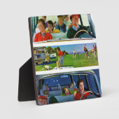 Voor, tijdens en na picknick fotoplaat (Voorkant)