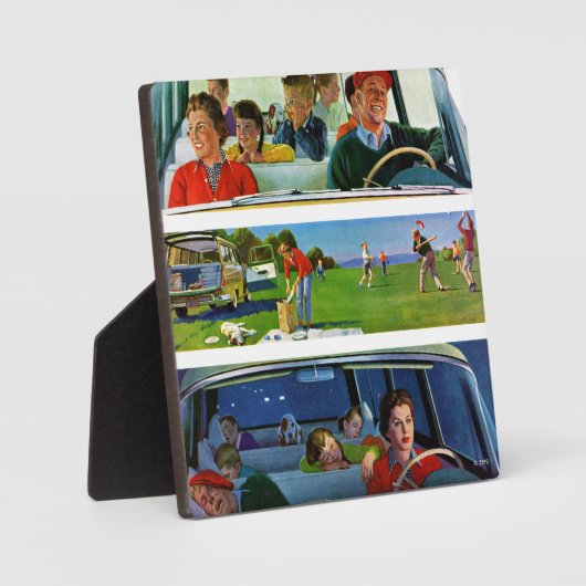 Voor, tijdens en na picknick fotoplaat (Voorkant)