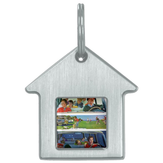 Voor, tijdens en na picknick huisdieren naamplaatje (Voorkant)