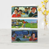 Voor, tijdens en na picknick kaart (Gele Bloem)