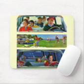 Voor, tijdens en na picknick muismat (Met muis)