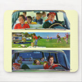 Voor, tijdens en na picknick muismat (Voorkant)