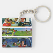 Voor, tijdens en na picknick sleutelhanger (Achterkant)