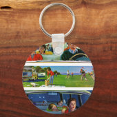 Voor, tijdens en na picknick sleutelhanger (Voorkant)