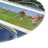 Voor, tijdens en na picknick snijplank (Hoek)