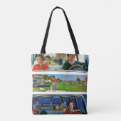 Voor, tijdens en na picknick tote bag (Achterkant)