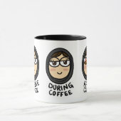 Voor/tijdens/na koffie mok (Midden)