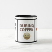 Voor Tijdens Na Koffie Stemming Vector Kunst Mok (Midden)