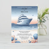 Voor touw knoop boot schip marine blauw nautische  kaart (Staand voorkant)