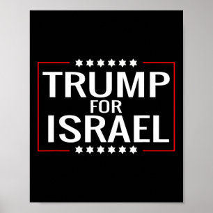 Voor Trump 2020 Hebreeuwse Rally Borden-joods Isra Poster