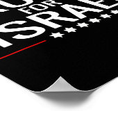 Voor Trump 2020 Hebreeuwse Rally Teken-Joods Israë Poster (Hoek)