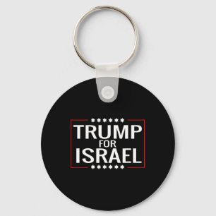 Voor Trump 2020 Hebreeuwse Rally Teken-Joods Israë Sleutelhanger