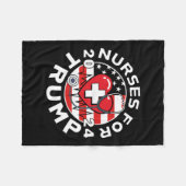 Voor Trump 2024 1 Fleece Deken (Voorkant (Horizontaal))