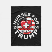 Voor Trump 2024 1 Fleece Deken (Voorkant)