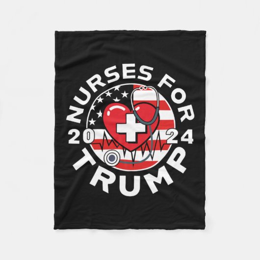 Voor Trump 2024 1 Fleece Deken (Voorkant)
