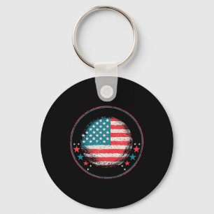 Voor Trump 2024 Amerikaanse vlag1 Sleutelhanger