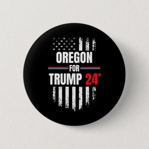 Voor Trump 2024 Amerikaanse vlag Ronde Button 5,7 Cm