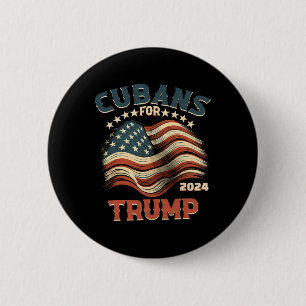 Voor Trump 2024 Amerikaanse vlag Ronde Button 5,7 Cm
