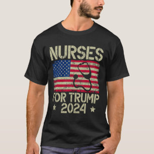 Voor Trump 2024 Amerikaanse vlag Trump VS vlag T-shirt