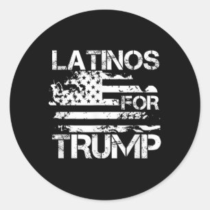 Voor Trump 2024 Conservative Funny Election USA FL Ronde Sticker