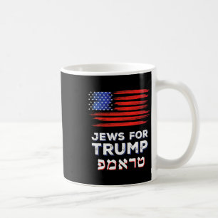 Voor Trump 2024 Israel USA Hebreeuwse Verkiezing J Koffiemok