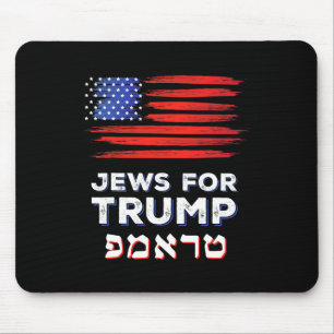 Voor Trump 2024 Israel USA Hebreeuwse Verkiezing J Muismat