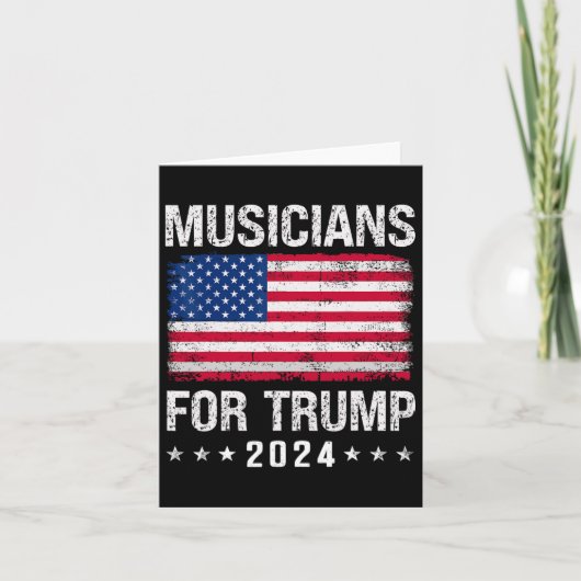 Voor Trump 2024 Kaart (Voorkant)