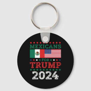 Voor Trump 2024 Neem Amerika terug Mexico VS vlag Sleutelhanger