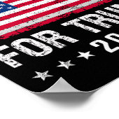 Voor Trump 2024 Poster (Hoek)