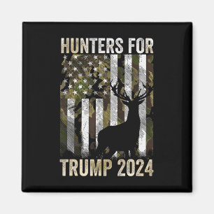 Voor Trump 2024 President Camouflage Herten Elk An Magneet