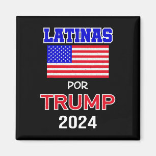 Voor Trump 2024 Pro Trump Gift - Latinas Por Trump Magneet