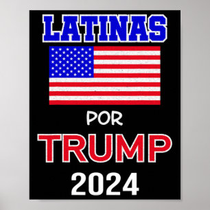 Voor Trump 2024 Pro Trump Gift - Latinas Por Trump Poster
