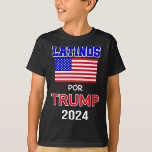 Voor Trump 2024 Pro Trump Gift - Latinos Por Trump T-shirt