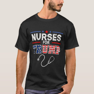 Voor Trump 2024 Steun Donald Trump - Amerika Vlag T-shirt