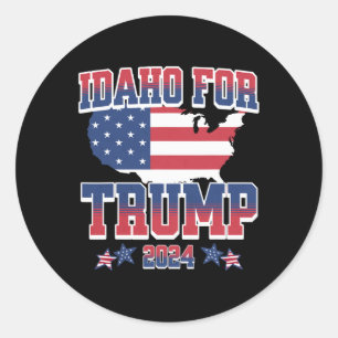 Voor Trump 2024 verkiezing Trump Pro President Don Ronde Sticker