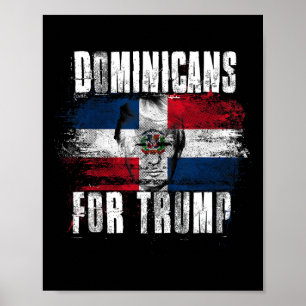 Voor Trump Amerikaanse Dominicaanse Republiek Patr Poster