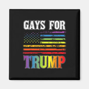 Voor Trump LHBT Pride Gay Rainbow Flag Stem Republ Magneet